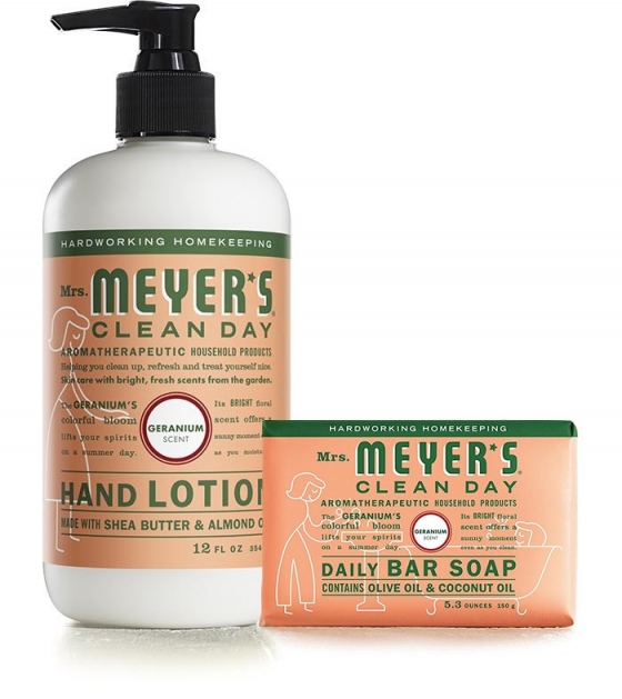 GeraniumBAR SOAP AND LOTION SET