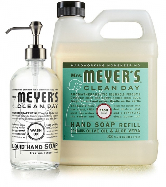 BasilGLASS HAND SOAP + REFILL SET