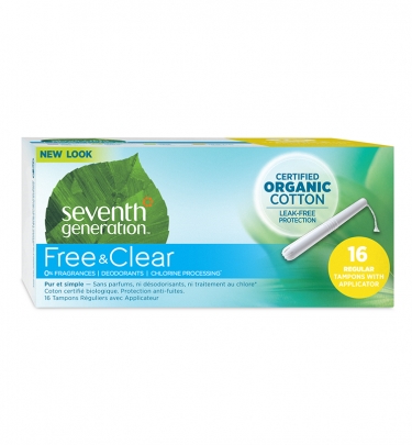 Free & Clear Organic Cotton Tampons - with applicatorRegular