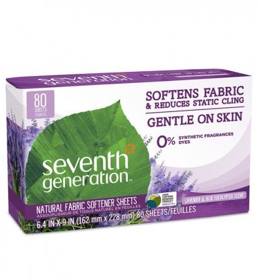 Natural Fabric Softener SheetsBlue Eucalyptus & Lavender