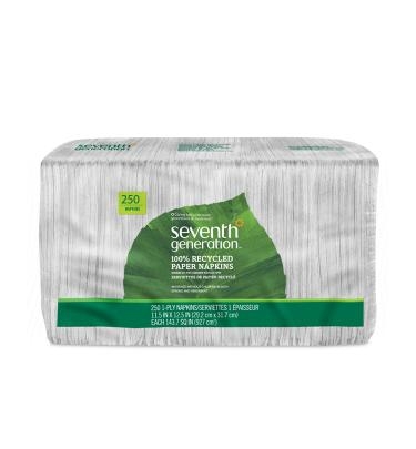 100% Recycled Napkins - WhiteWhite - chlorine-free