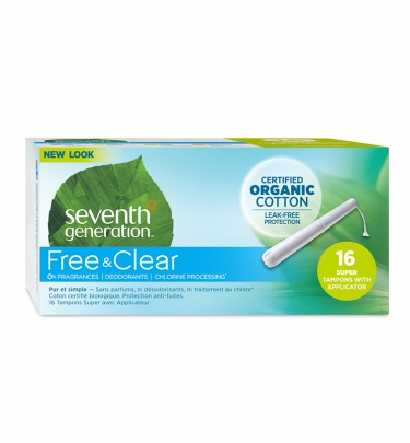 Free & Clear Organic Cotton Tampons - with applicatorSuper