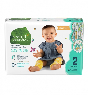 Free & Clear Baby DiapersSize 2