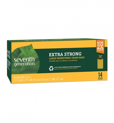 Extra Strong Large Trash Bags30 gallon, drawstring