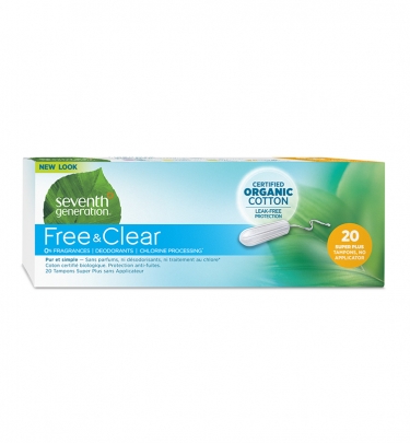 Free & Clear Organic Cotton Tampons - no applicatorSuper Plus