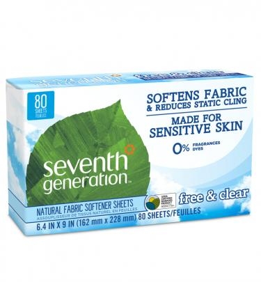 Natural Fabric Softener SheetsFree & Clear