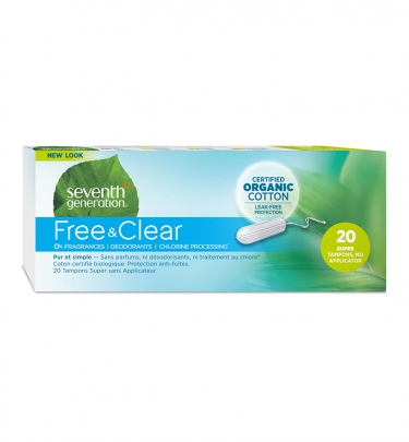 Free & Clear Organic Cotton Tampons - no applicatorSuper
