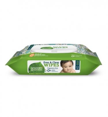Free & Clear Baby WipesFlip-top dispenser