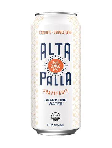 16 oz. Grapefruit Alta Palla Organic Sparkling Water 12-Pack