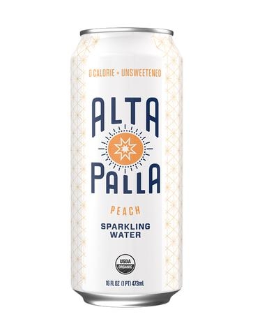 16 oz. Peach Alta Palla Organic Sparkling Water 12-Pack