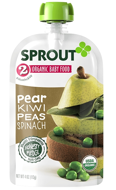 Pear Kiwi Peas Spinach