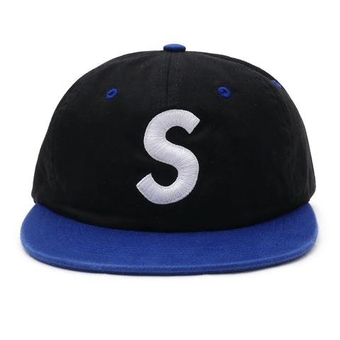 Supreme Black 2 tone washed s logo