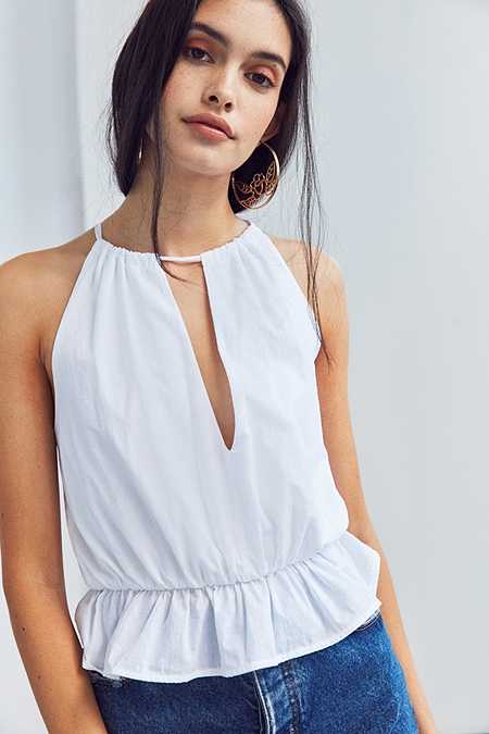 Ecote Peplum Keyhole Cami