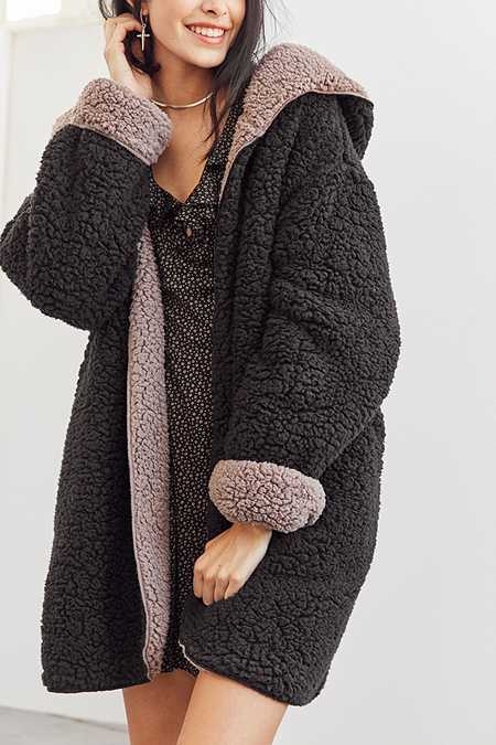 Silence + Noise Magnolia Cozy Reversible Coat