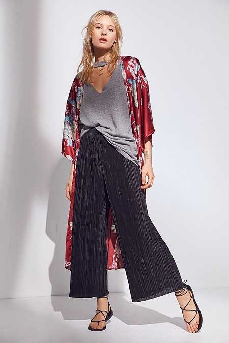 Silence + Noise Sasha Accordion Pleat Culotte Pant