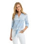 Vineyard Stripe Tie Front Shirt