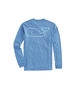Long-Sleeve Vintage Whale Graphic Pocket T-Shirt