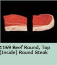 Beef Round, Top (Inside) Round Steak