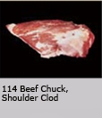 Beef Chuck, Shoulder Clod