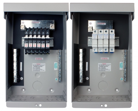 Midnite Solar MNPV6 Combiner, accommodates six 150VDC breakers or 4 600VDC fuse holders