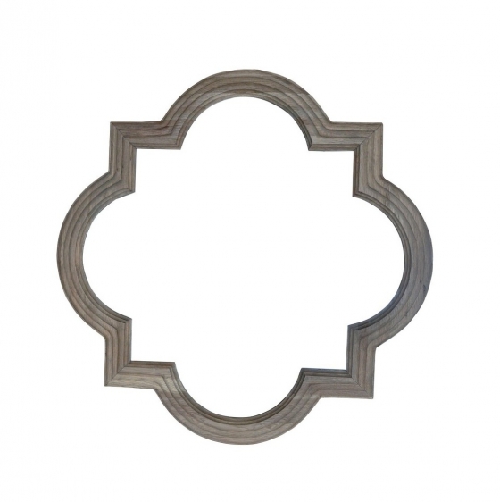 White Wash Moroccan Style Mirror