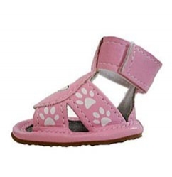 Dog Sandals with Pirate Dog Skull and Crossbo