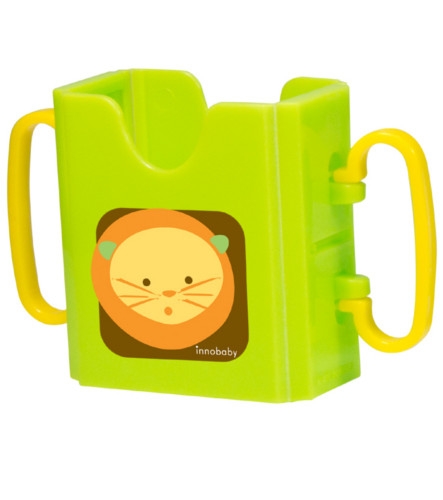 Sippin' SMART™ juice box holder - lion / green