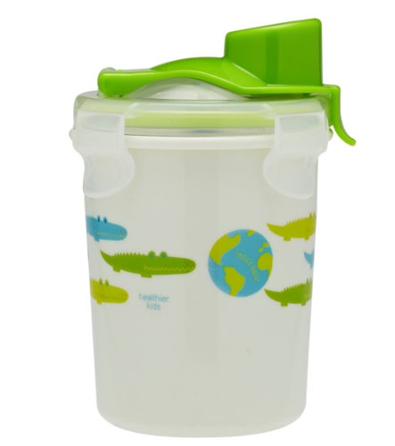 Keepin' SMART™ double insulated stainless cup - green / alligator / 8 oz