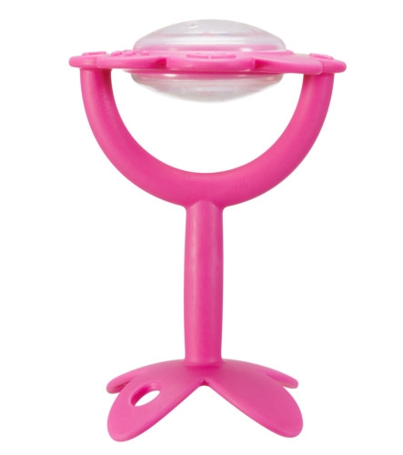 Teethin' SMART™ ez grip teether - flower / pink